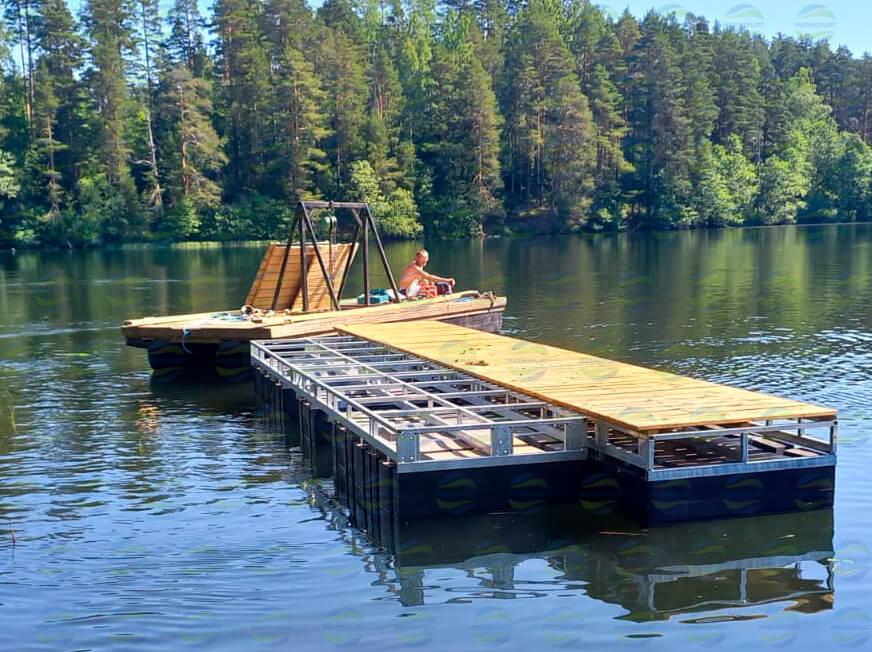 плавучий рабочий понтон