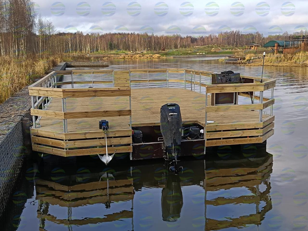 моторный понтон для плавдома