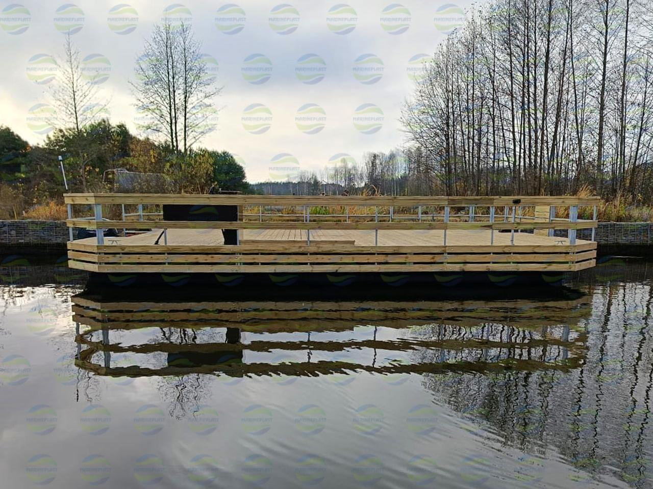 самоходный понтон для плавдома