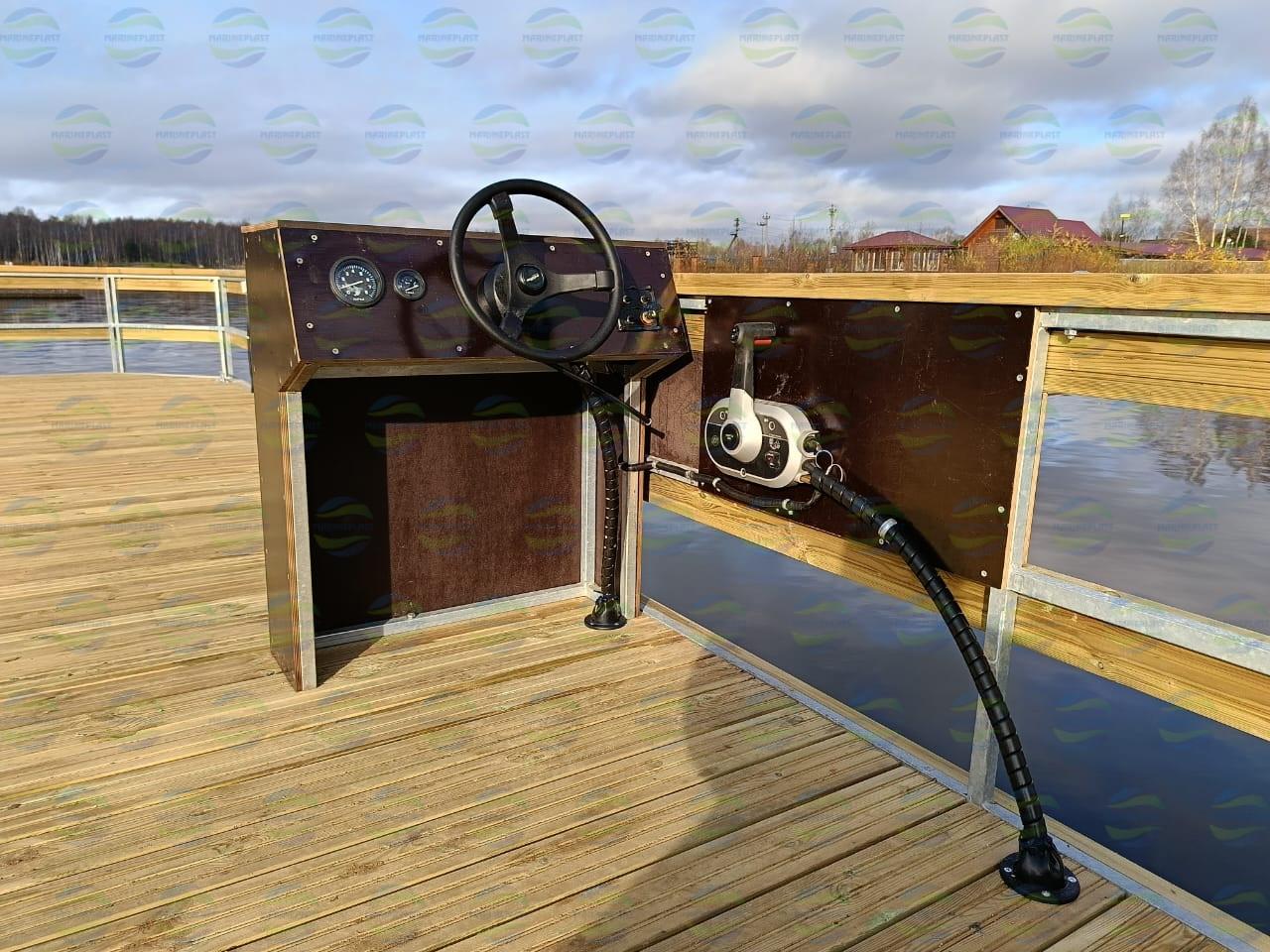 понтон для хаусбота с мотором