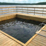 бассейны на воде из понтонов от производителя плавучий бассейн